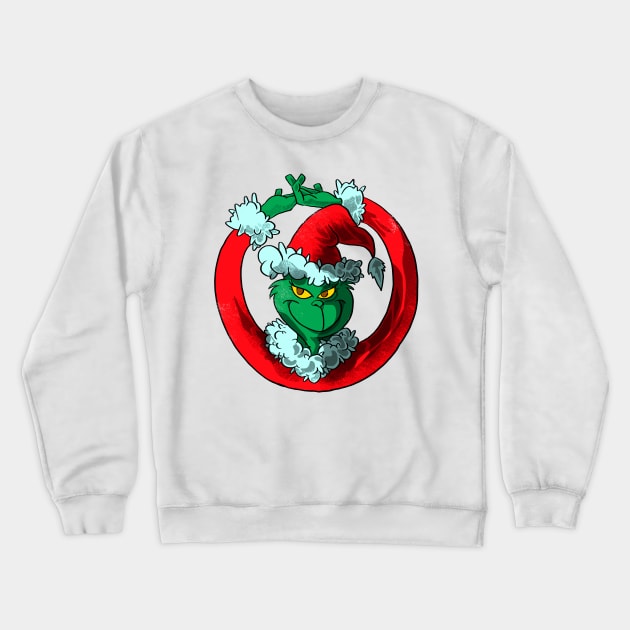 Grinch Christmas Crewneck Sweatshirt by Hollyboy 